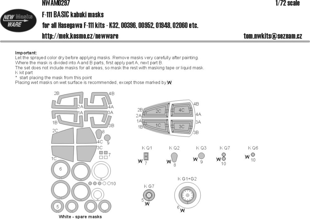 1/72 Mask F-111 BASIC (HAS)