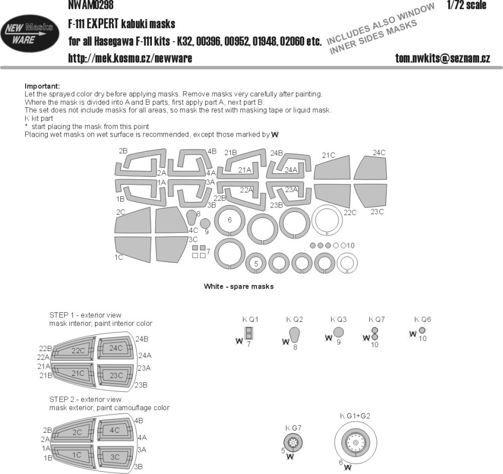 1/72 Mask F-111 EXPERT (HAS)