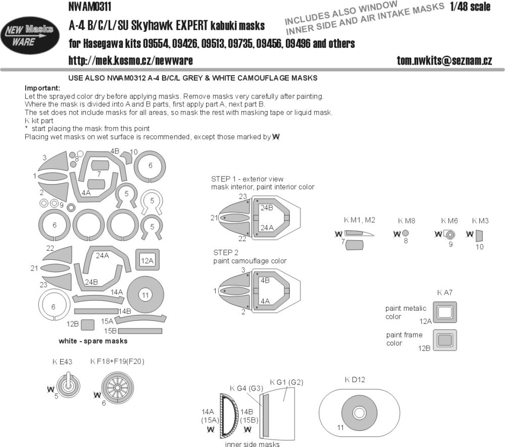 1/48 Mask A-4 B/C/L/SU Skyhawk EXPERT (HAS)