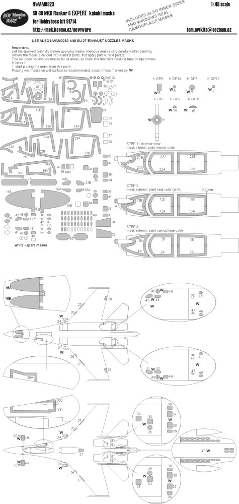 1/48 Mask Su-30 MKK Flanker G EXPERT (HOBBYB)