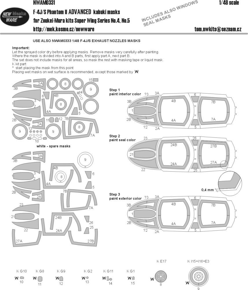 1/48 Mask F-4J/S Phantom II ADVANCED (ZOUKEI-MURA)