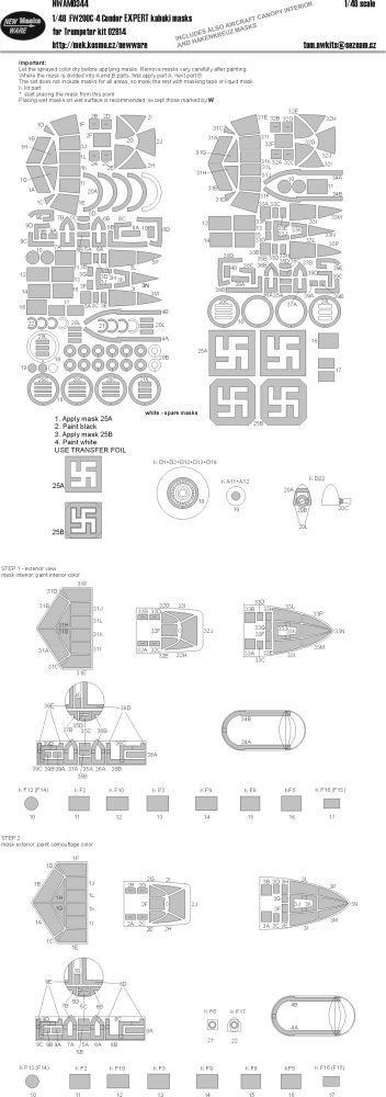 1/48 Mask FW 200C-4 Condor EXPERT (TRUMP 02814)