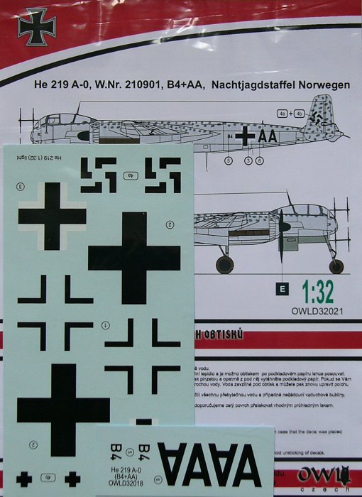 1/32 He 219 A-0 (B4+AA) Nachtjadgstaffel Norwegen