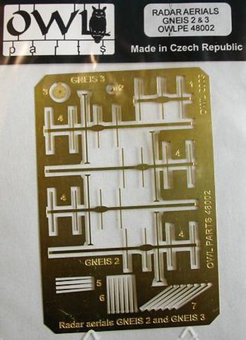 1/48 Aerials radar Gneis 2 and Gneis 3