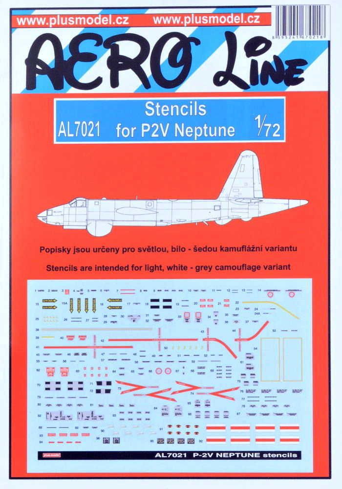 1/72 P2V Neptune - stencils (for light variant)