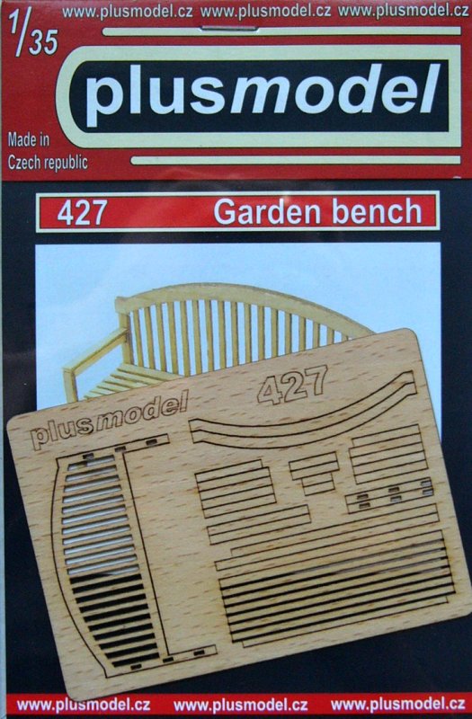 1/35 Garden bench (laser cut wood)