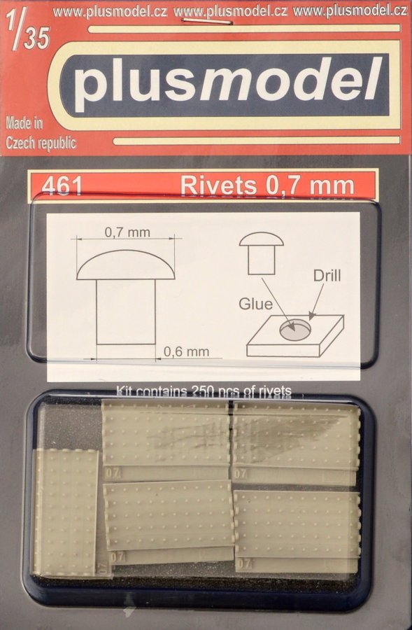 1/35 Rivets 0,7 mm (250 pcs.)