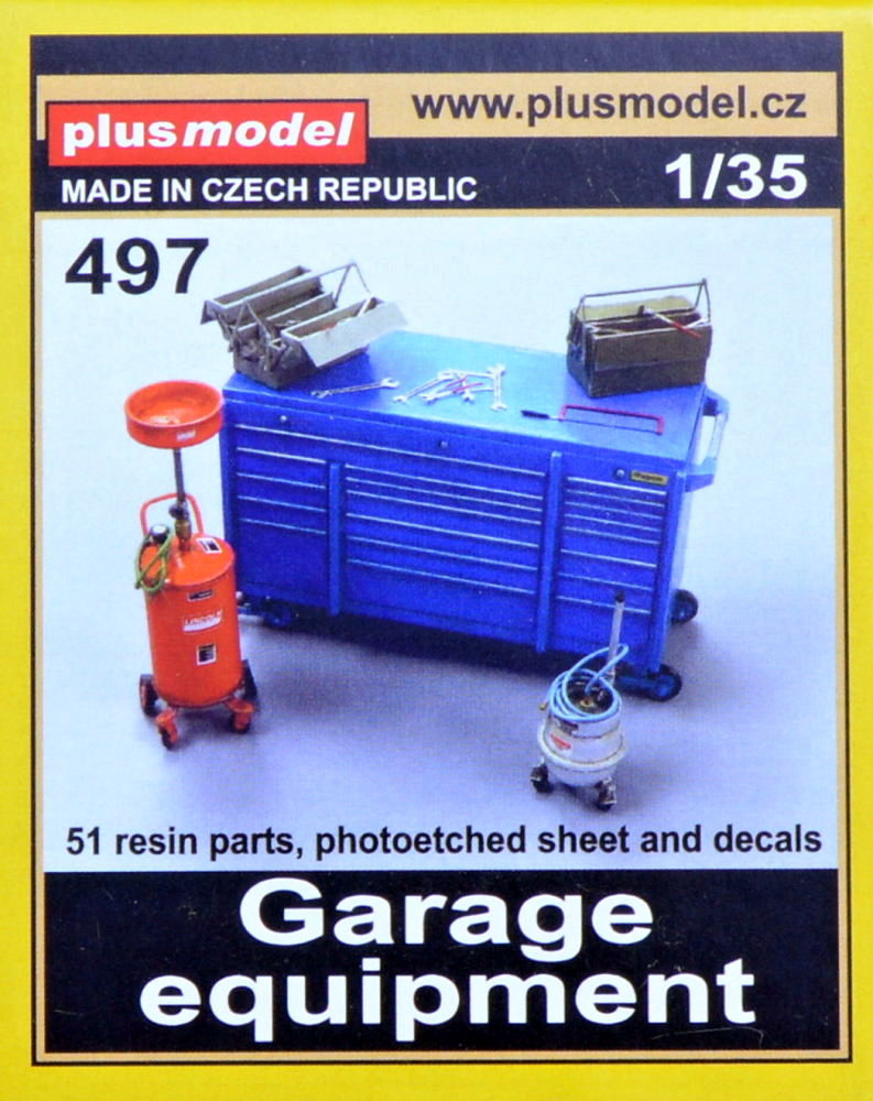 1/35 Garage equipment (51 resin parts, PE & decal)