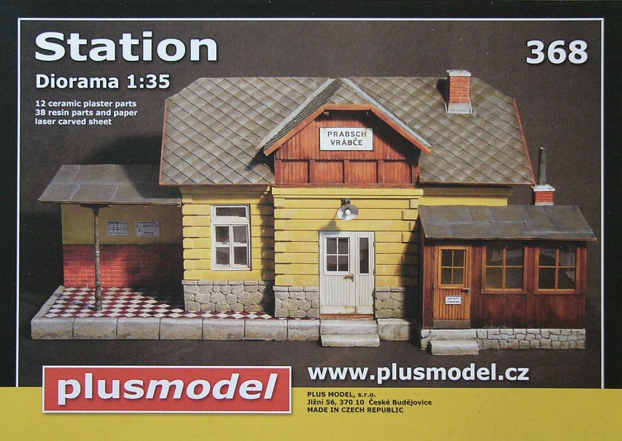 1/35 Railway Station (ceramic,resin,carved paper)