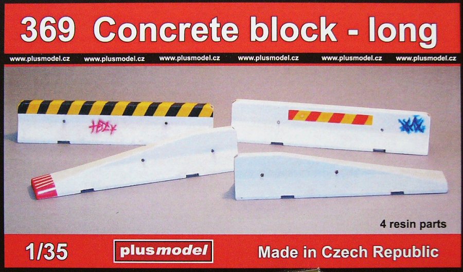 1/35 Roadblocks - long (4 resin parts)