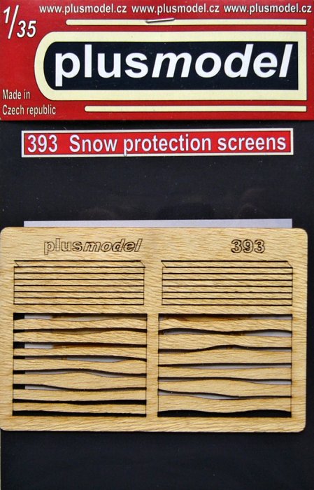 1/35 Snow protection screens (laser carved wood)