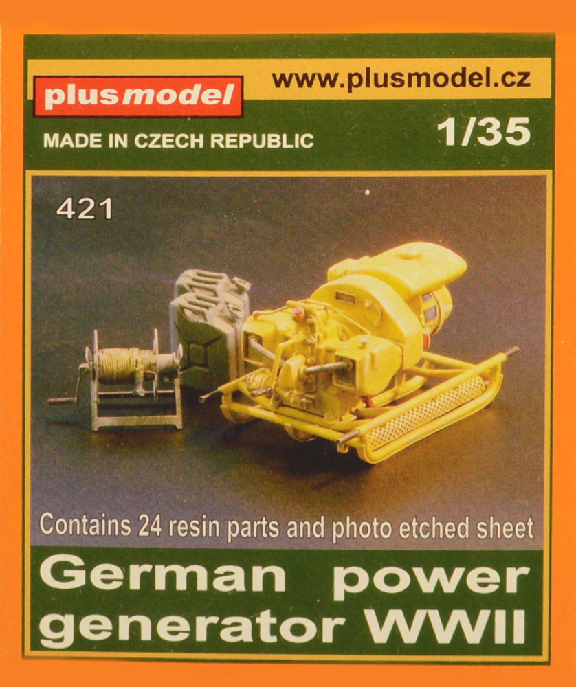 1/35 German power generator WWII (24 resin parts)