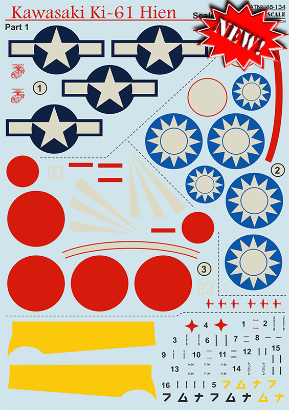 1/48 Kawasaki Ki-61 Hien - part 1 (wet decals)