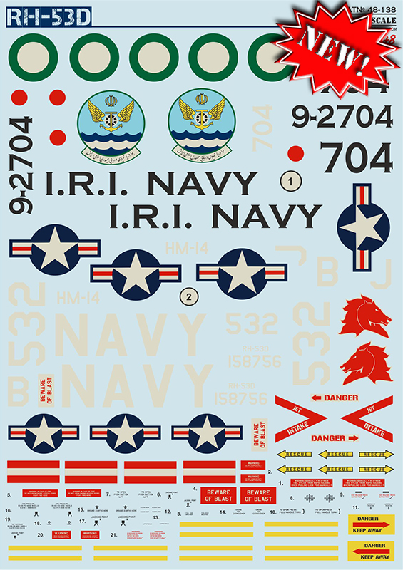 1/48 Sikorsky RH-53D (wet decals)