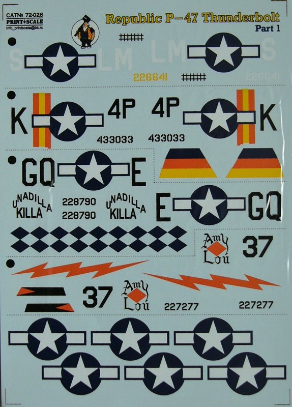 1/72 P-47 Thunderbolt Part 1 (wet decals)