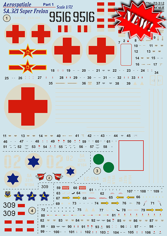 1/72 SA.321 Super Frelon - part 1 (wet decals)