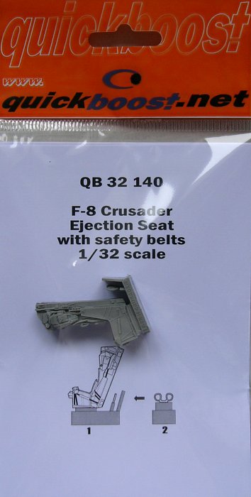 1/32 F-8 Crusader ejection seat with safety belts