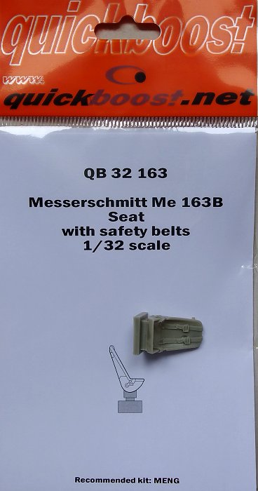 1/32 Me 163B seat with safety belts (MENG)