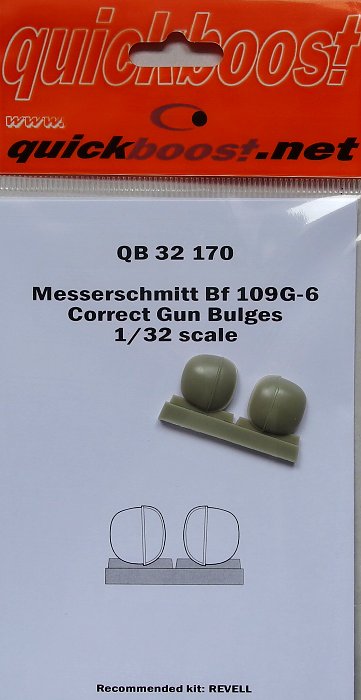 1/32 Bf 109G-6 correct gun bulges (REV)