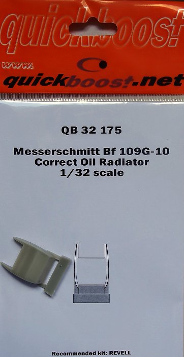 1/32 Bf 109G-10 correct oil radiator (REV)