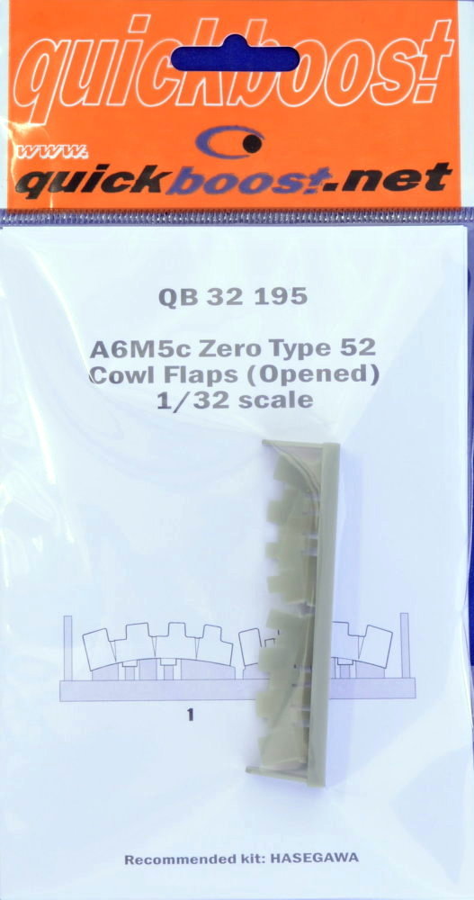 1/32 A6M5c Zero Type 52 cowl flaps - opened (HAS)