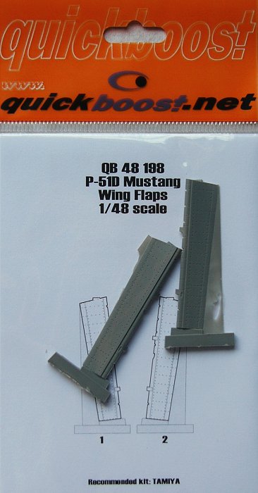 1/48 P-51D Mustang wing flaps  (TAM)