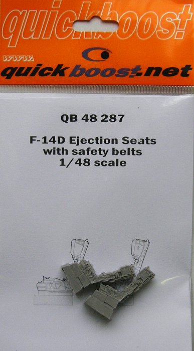 1/48 F-14D ejection seats with safety belts