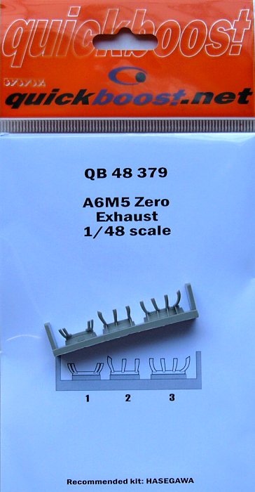 1/48 A6M5 Zero exhaust  (HAS)