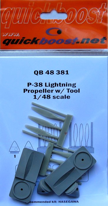 1/48 P-38 Lightning propeller w/tool  (HAS)