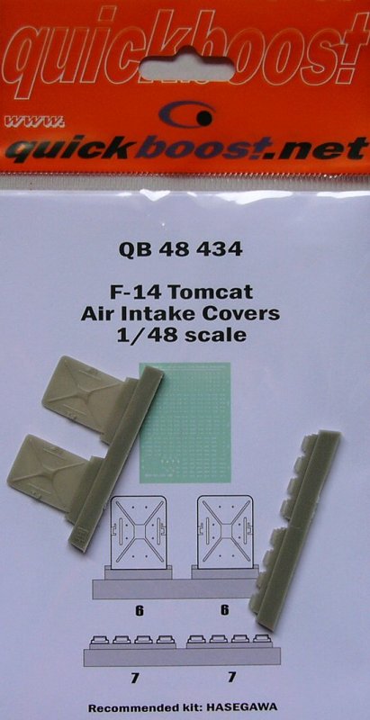 1/48 F-14 Tomcat air intake covers (HAS)