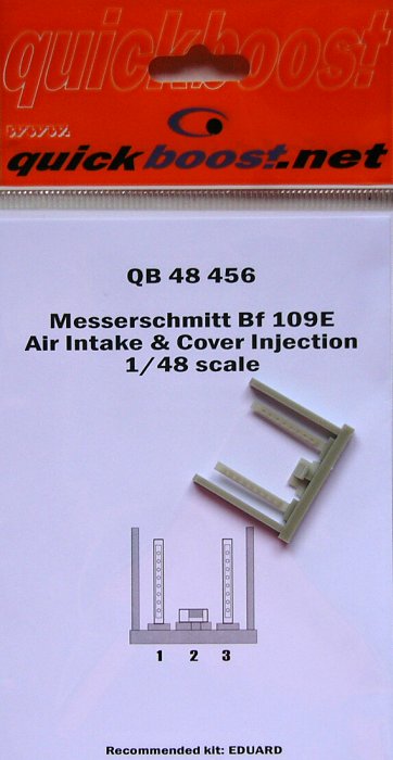 1/48 Bf 109E air intake & cover injection (EDU)