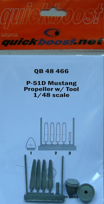 1/48 P-51D Mustang propeller w/tool (HOBBYB)