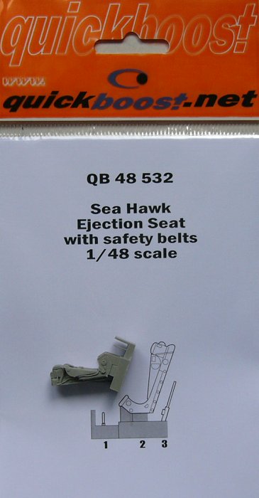 1/48 Sea Hawk ejection seat with safety belts