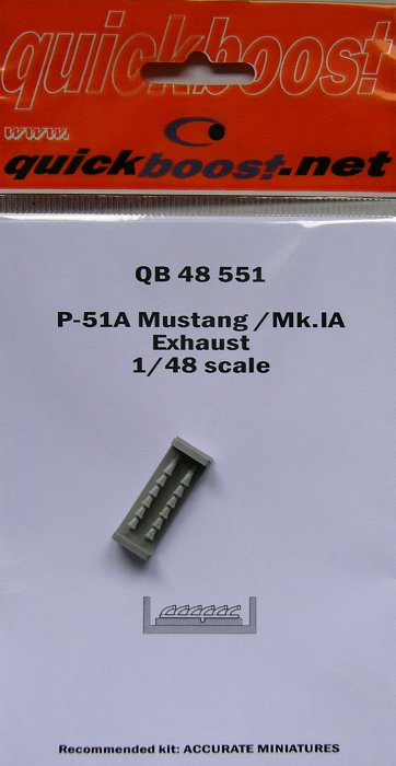 1/48 P-51A Mustang/Mk.IA exhaust (ACC.MIN)