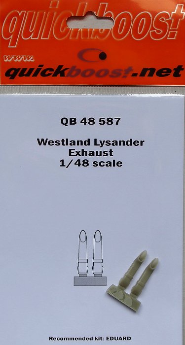 1/48 Westland Lysander exhaust (EDU)