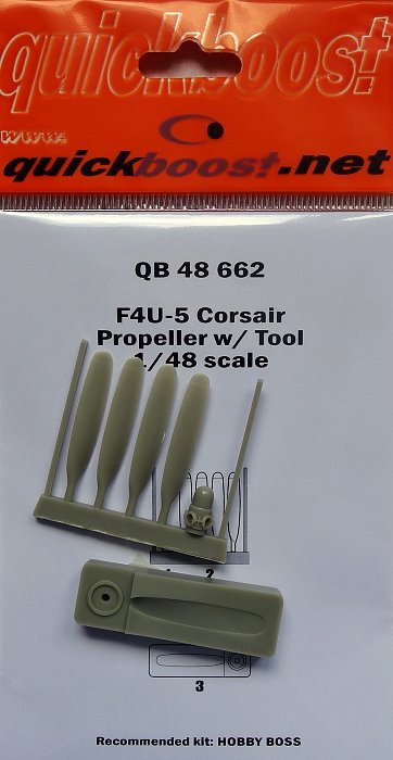 1/48 F4U-5 Corsair propeller w/tool (HOBBYB)