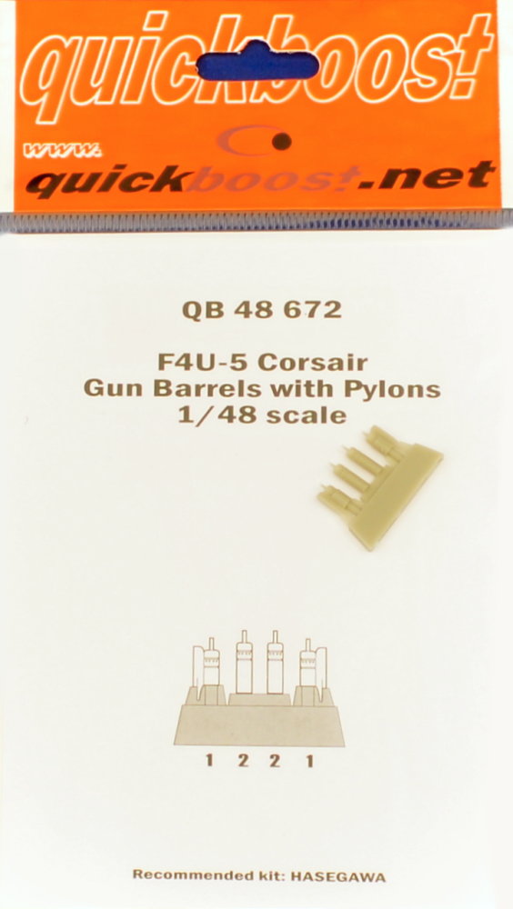 1/48 F4U-5 Corsair gun barrels with pylons (HAS)