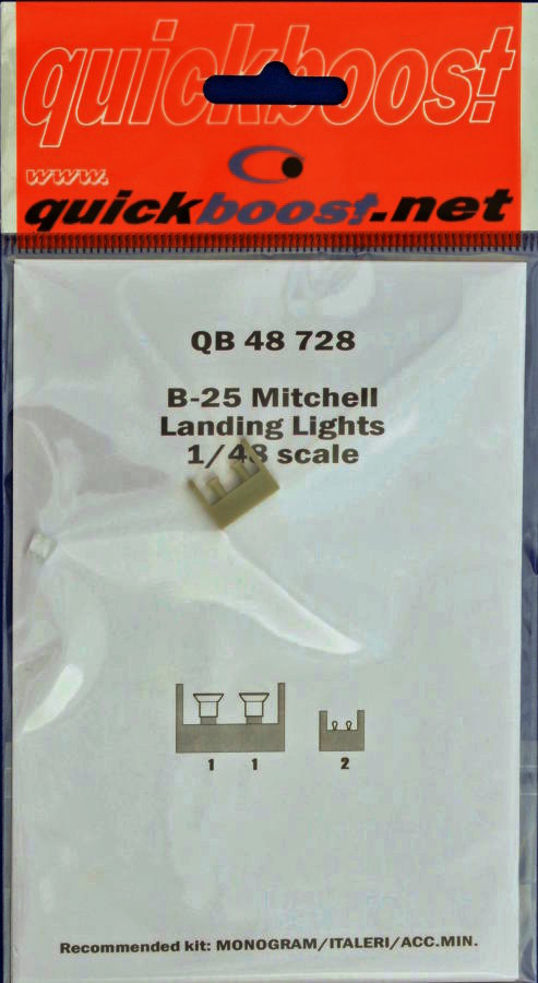 1/48 B-25 Mitchell landing lights (MONO/ITAL)