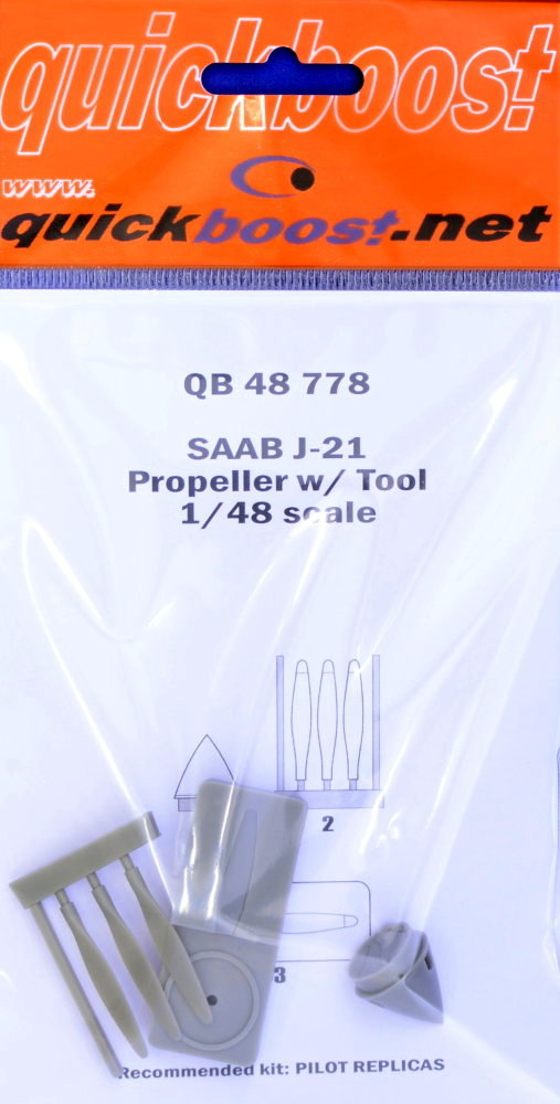 1/48 SAAB J-21 propeller w/tool (PIL.REPL.)