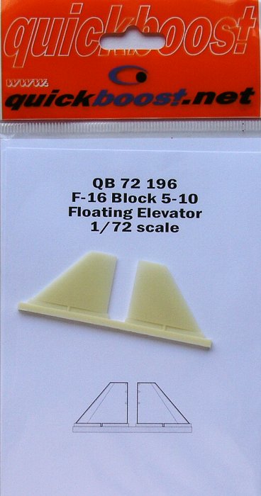 1/72 F-16 block 5-10 floating elevator