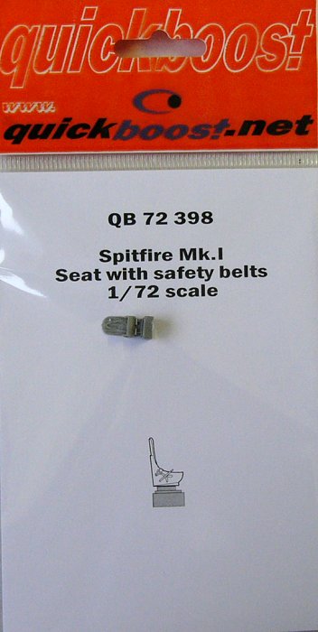 1/72 Spitfire Mk.I seat with safety belts