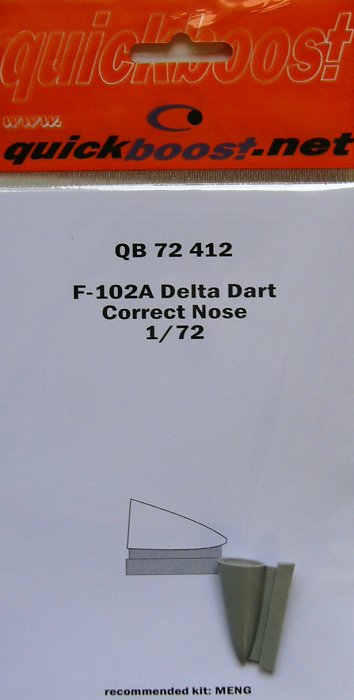 1/72 F-102A Delta Dart correct nose (MENG)