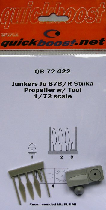 1/72 Ju 87B/R Stuka propeller w/tool (FUJI)