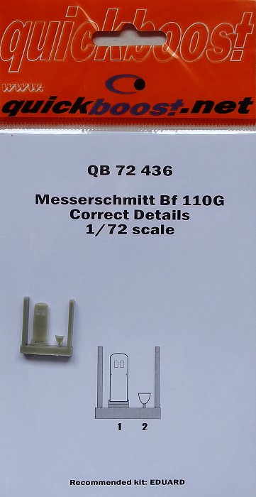 1/72 Bf 110G correct details (EDU)