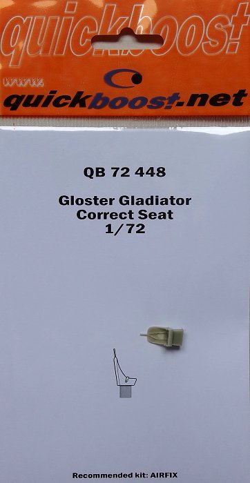 1/72 Gloster Gladiator correct seat (AIRFIX)