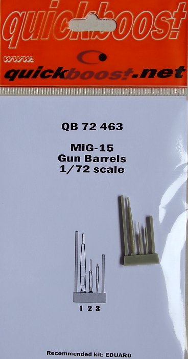 1/72 MiG-15 gun barrels (EDU)