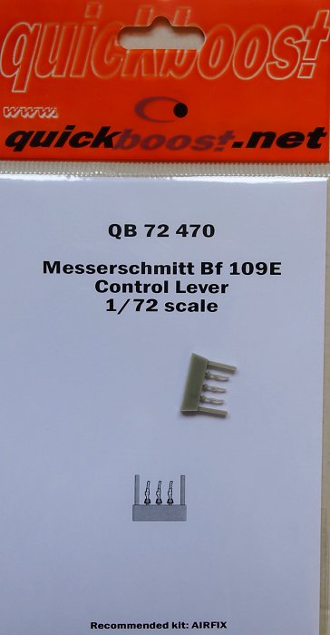 1/72 Bf 109E control lever (AIRFIX)