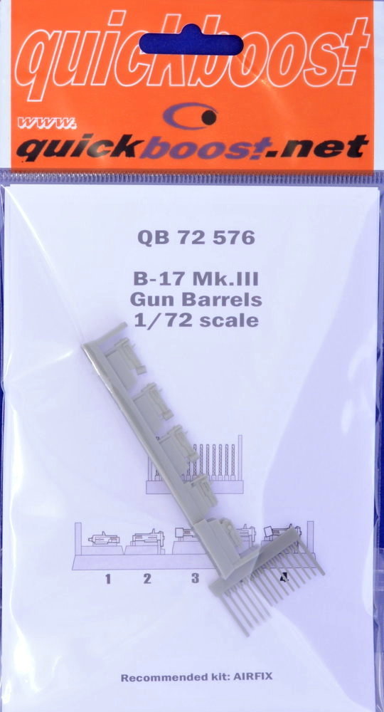 1/72 B-17 Mk.III gun barrels (AIRFIX)