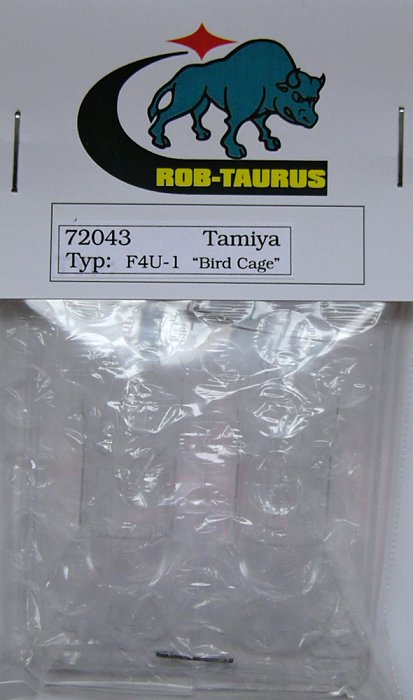 1/72 Vacu Canopy F4U-1 Bird Cage (TAM)