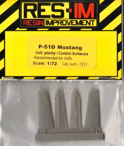 1/72 P-51D Mustang - Control surfaces (AIRFIX)